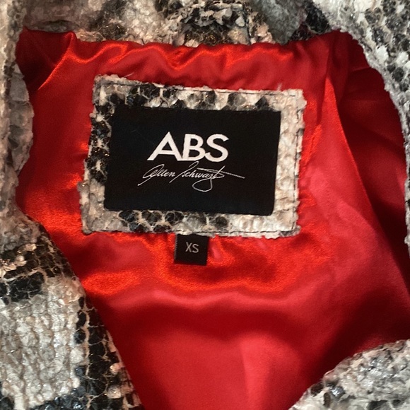 ABS Snake Print Moto Jacket Size XS - Picture 4 of 4